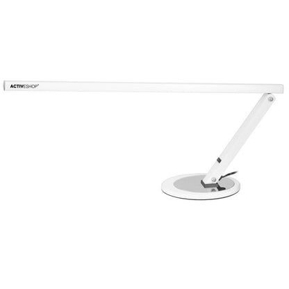 Tenká stolní LED lampa, bílá