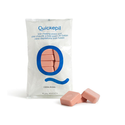 QUICKEPIL RŮŽOVÝ TVRDÝ DEPILAČNÍ VOSK, BEZ PRUHŮ, NA DEPILACI 1 KG RŮŽOVÝ