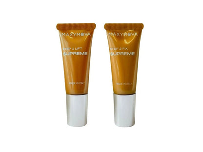 Maxym's SUPREME sada na laminaci řas a obočí (krok 1 + krok 2) – tuba 2×10 ml