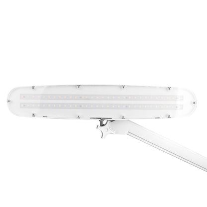 Elegantní 801l LED dílenská lampa s nastavitelným svěrákem. intenzita bílého světla