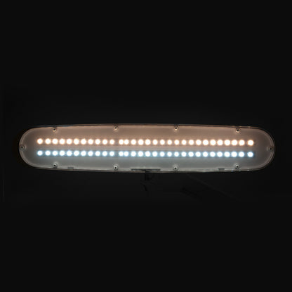 Elegantní 801-tl LED dílenská lampa s nastavitelným svěrákem. intenzita a barva bílého světla