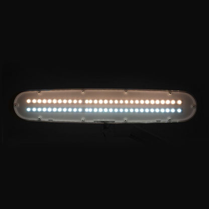 Elegantní 801tl LED dílenská lampa s nastavitelnou základnou. intenzita a barva bílého světla