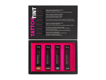 ZOLA Augenbrauen-Farbset TATTOO TINT 4 x 15 ml
