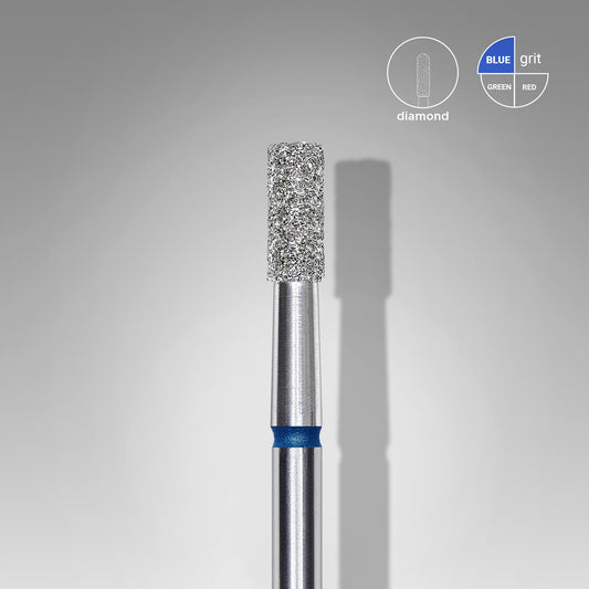 Diamantový vrták na nehty válec modrý EXPERT průměr hlavy 2,5 mm / pracovní část 6 mm - STALEKS