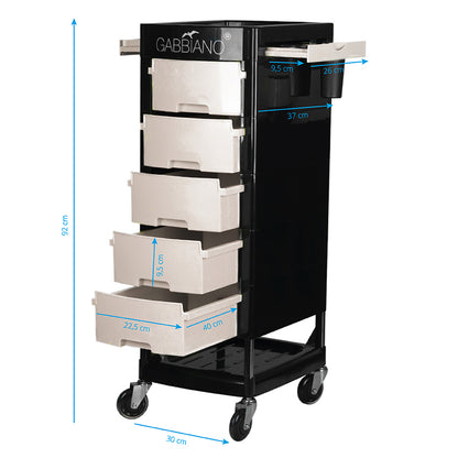 Gabbiano hairdressing assistant FT65 black/white