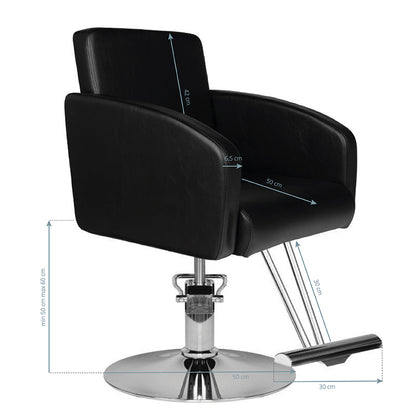 Kadeřnické křeslo Hair System HS40 černé