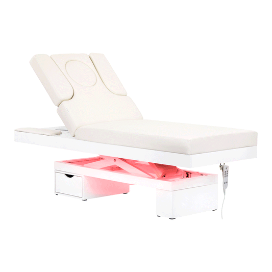 Spa beauty lehátko Azzurro 815B, svítící bílá, vyhřívané