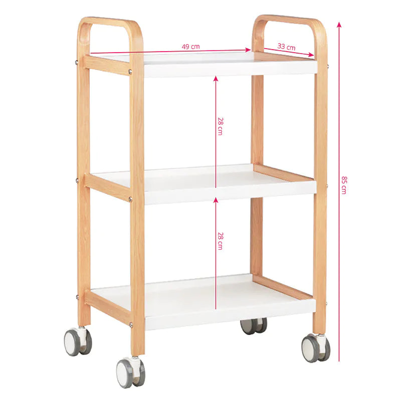 Kosmetický stolek hs09 dřevěný - bílý