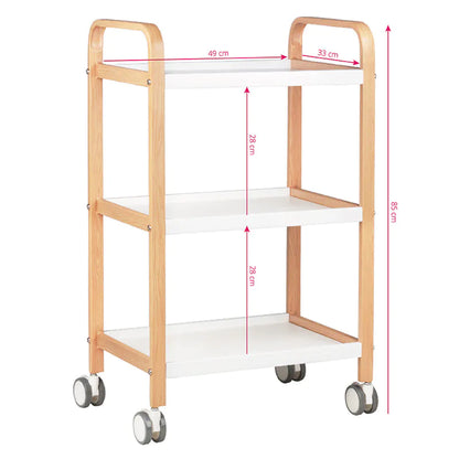 Kosmetický stolek hs09 dřevěný - bílý