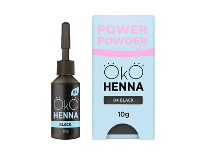 OKO Henna-Pulver für Augenbrauen Power Powder 04 Schwarz 10 g
