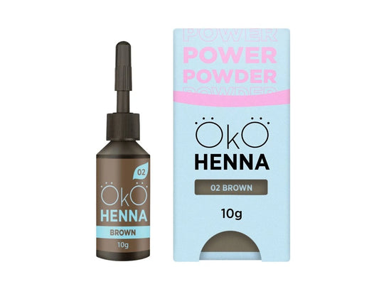 OKO Henna Augenbrauenpuder Power Powder 02 Braun 10 g