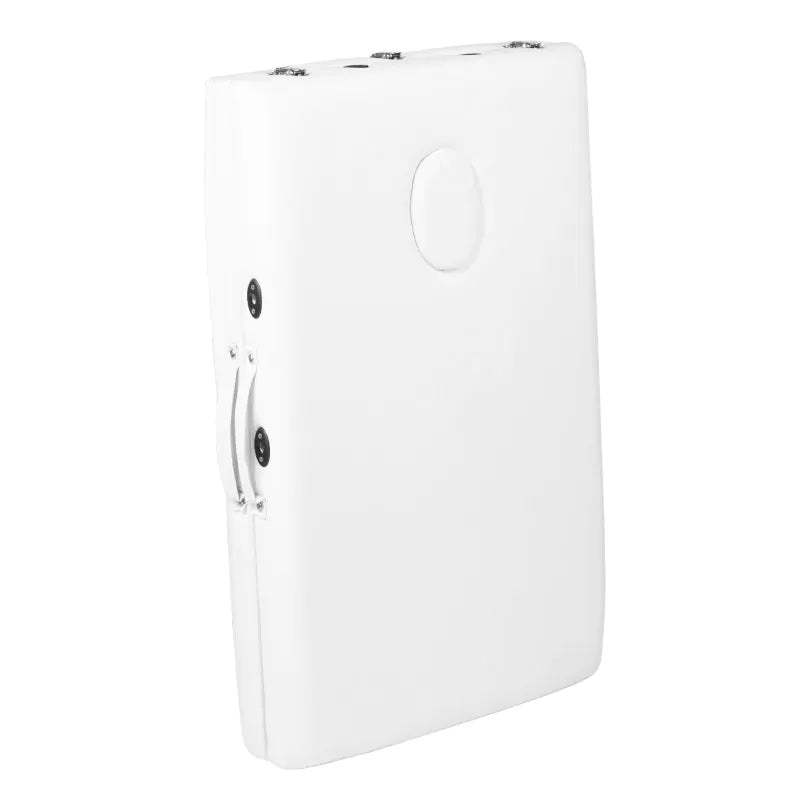 3dílný hliníkový komfortní masážní stůl, bílý