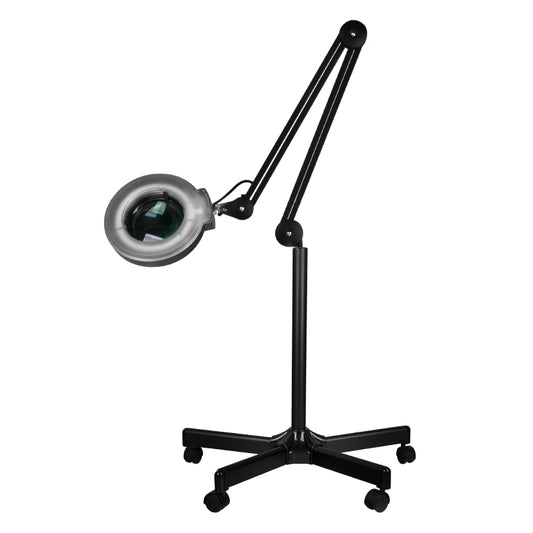 S5 LED lampa s lupou + LED nastavitelný stojan. intenzita světla černá