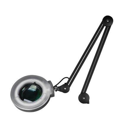 S5 LED lampa s lupou + LED nastavitelný stojan. intenzita světla černá