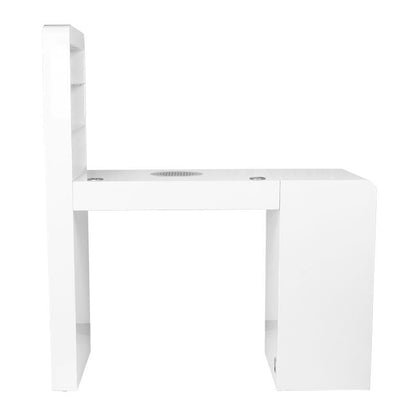 Kosmetický pult 310 s kazetovým absorbérem, bílý, pravý