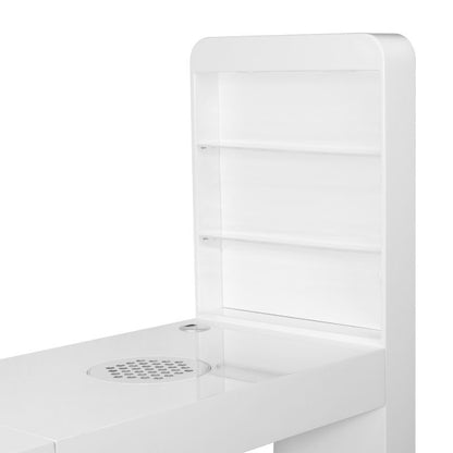 Kosmetický pult 310 s kazetovým absorbérem, bílý, pravý