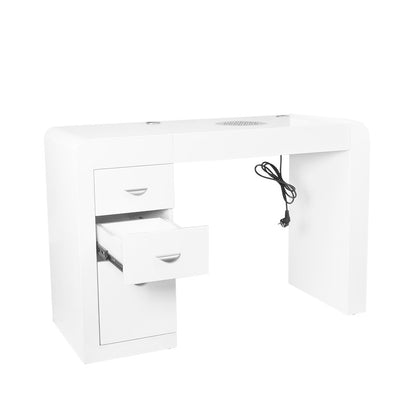 Kosmetický pult 312 s kazetovým absorbérem, bílý, pravý 