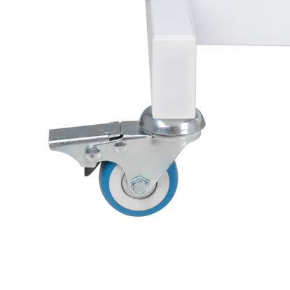 Hydraulic cosmetic chair. Basic 210 white on wheels