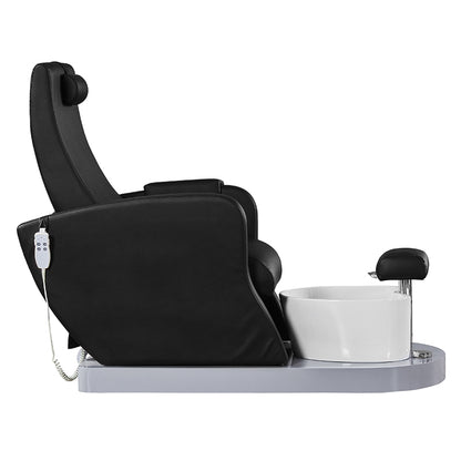 Azzurro 016A černé pedikérské spa křeslo s hydromasáží