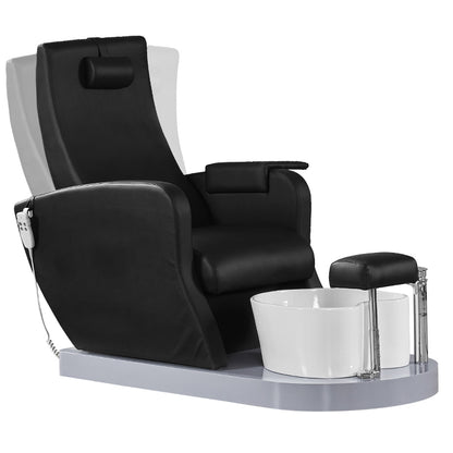 Azzurro 016A černé pedikérské spa křeslo s hydromasáží