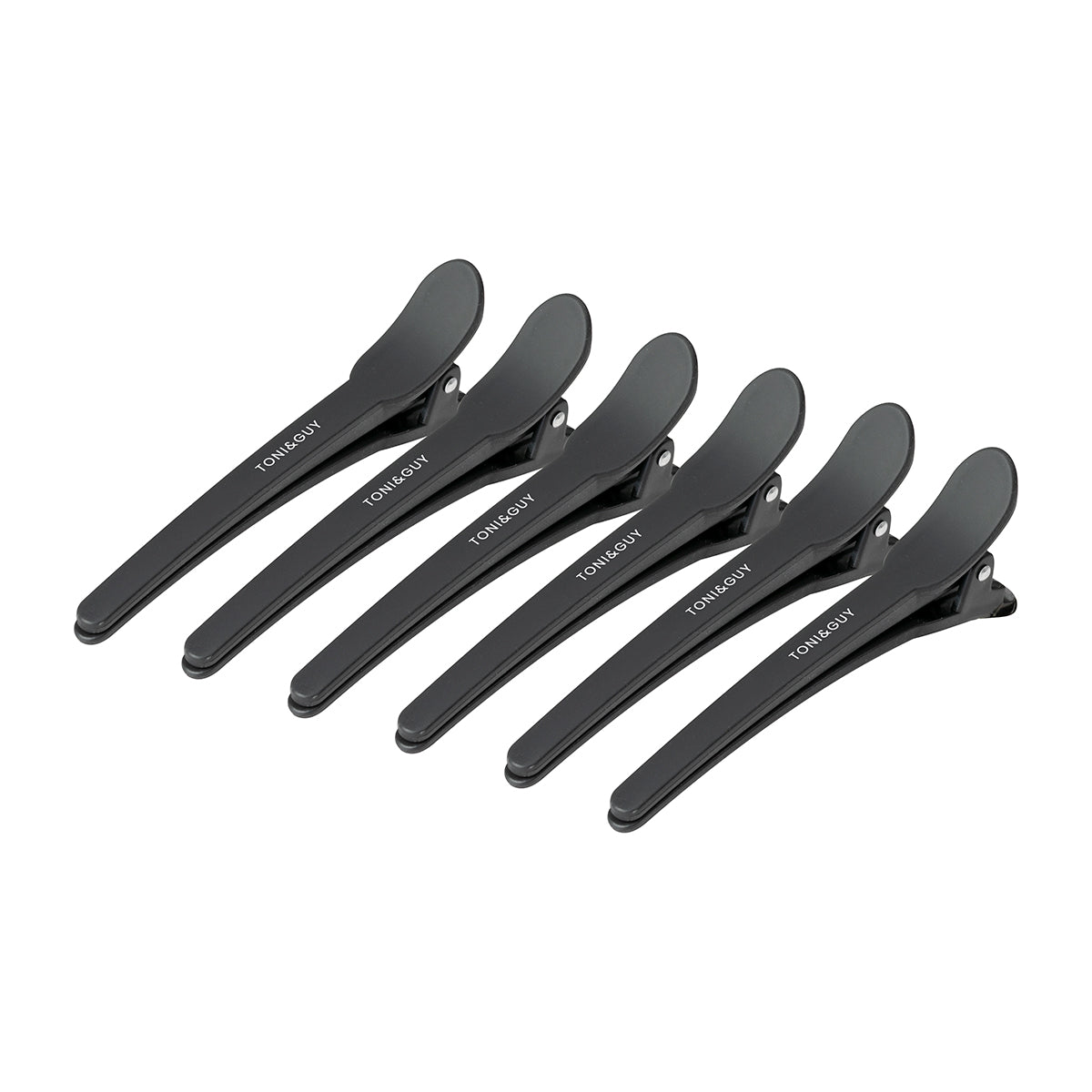 Hairdressing clamps E-17 10 pcs. 10.5 cm black