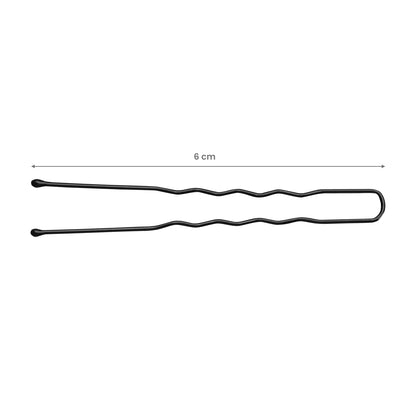 Hairdressing hair pins E-65 300 pcs. 6 cm black