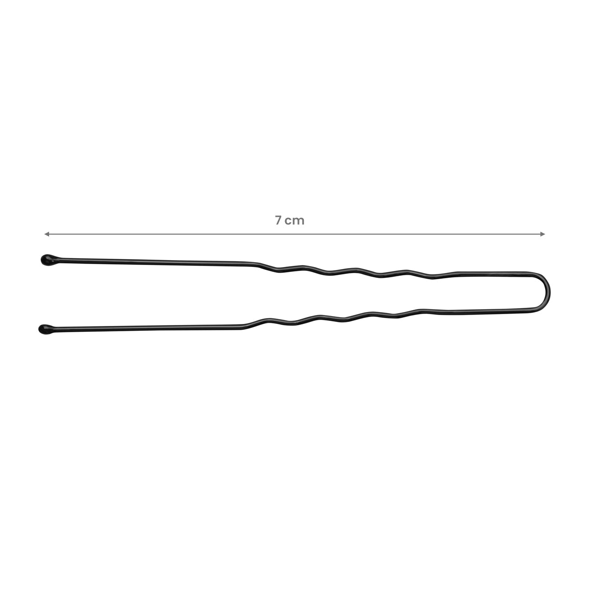 Hairdressing hair pins E-65 300 pcs. 7 cm black