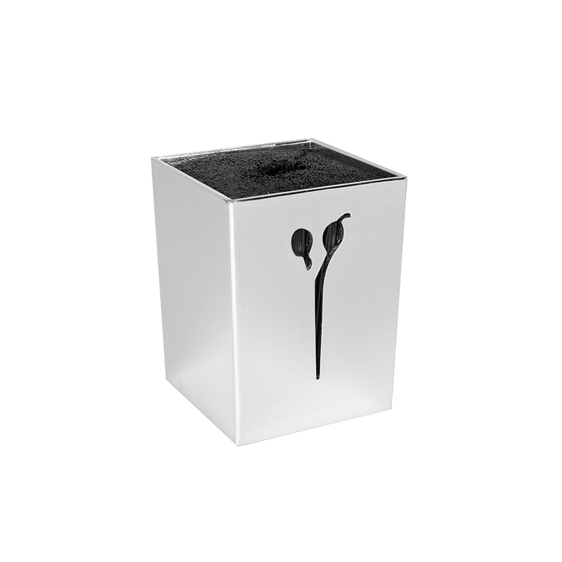 Silver hairdressing scissors stand