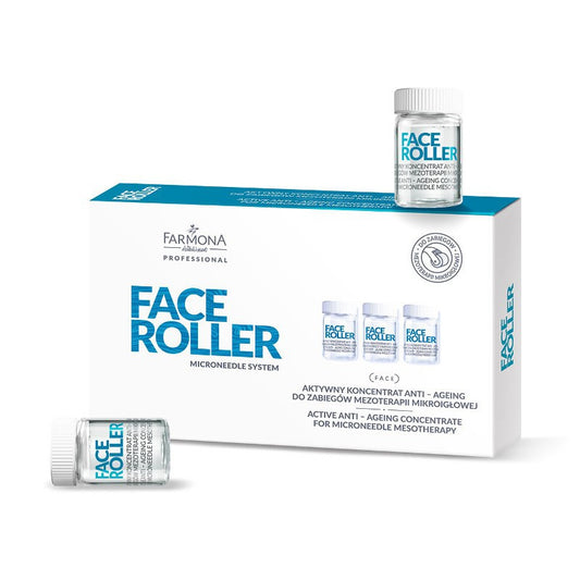 Farmona face roller active anti-aging concentrate for microneedle mesotherapy treatments 5 x 5 ml