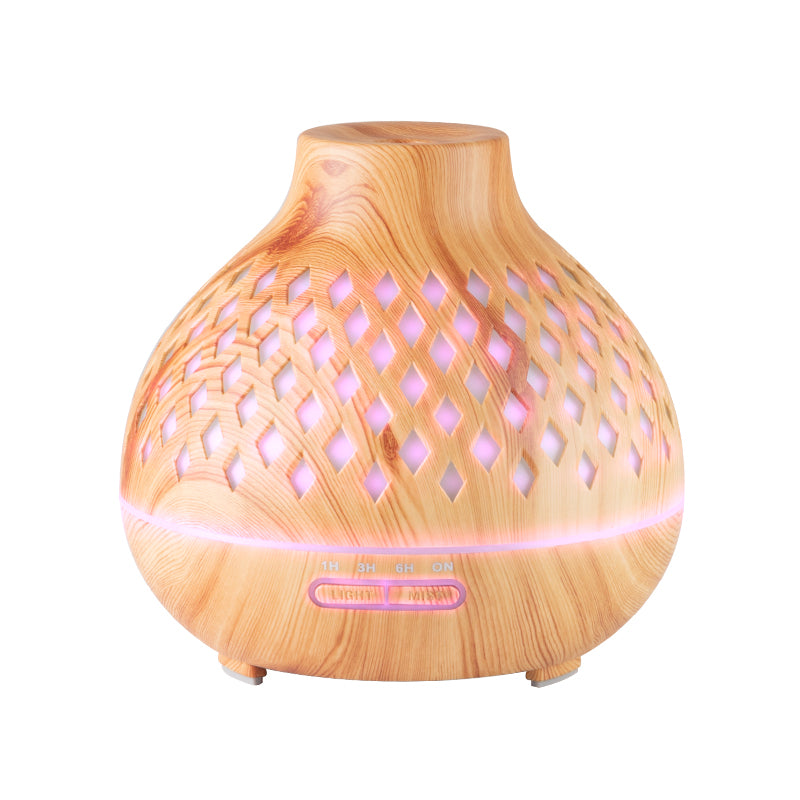 Aroma zvlhčovač vzduchu difuzér spa 10 světlé dřevo 400 ml + časovač