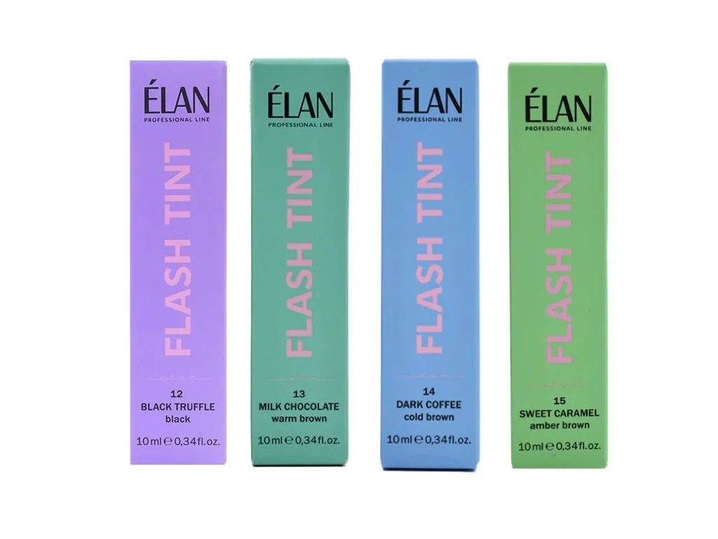 ÉLAN Flash Tint Augenbrauenfarben-Set (direktziehend) 4×10 ml