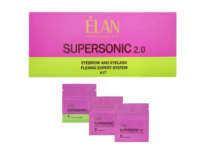 ÉLAN SUPERSONIC 2.0 Flexing Expert System Kit – eyelash and eyebrow lamination kit (Serum 1 CLEAR) – 3×3 ml sachets