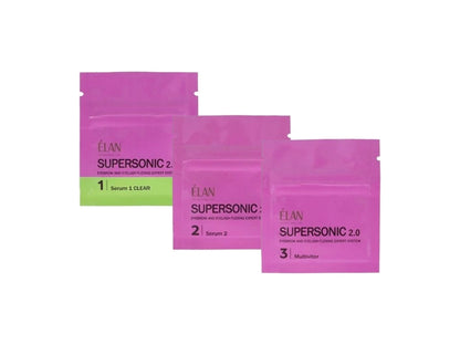 ÉLAN SUPERSONIC 2.0 Flexing Expert System Kit – eyelash and eyebrow lamination kit (Serum 1 CLEAR) – 3×3 ml sachets