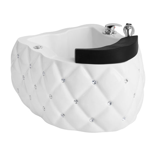 Diamond pedicure tray with hydromassage