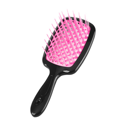 HS hairbrush, black and pink