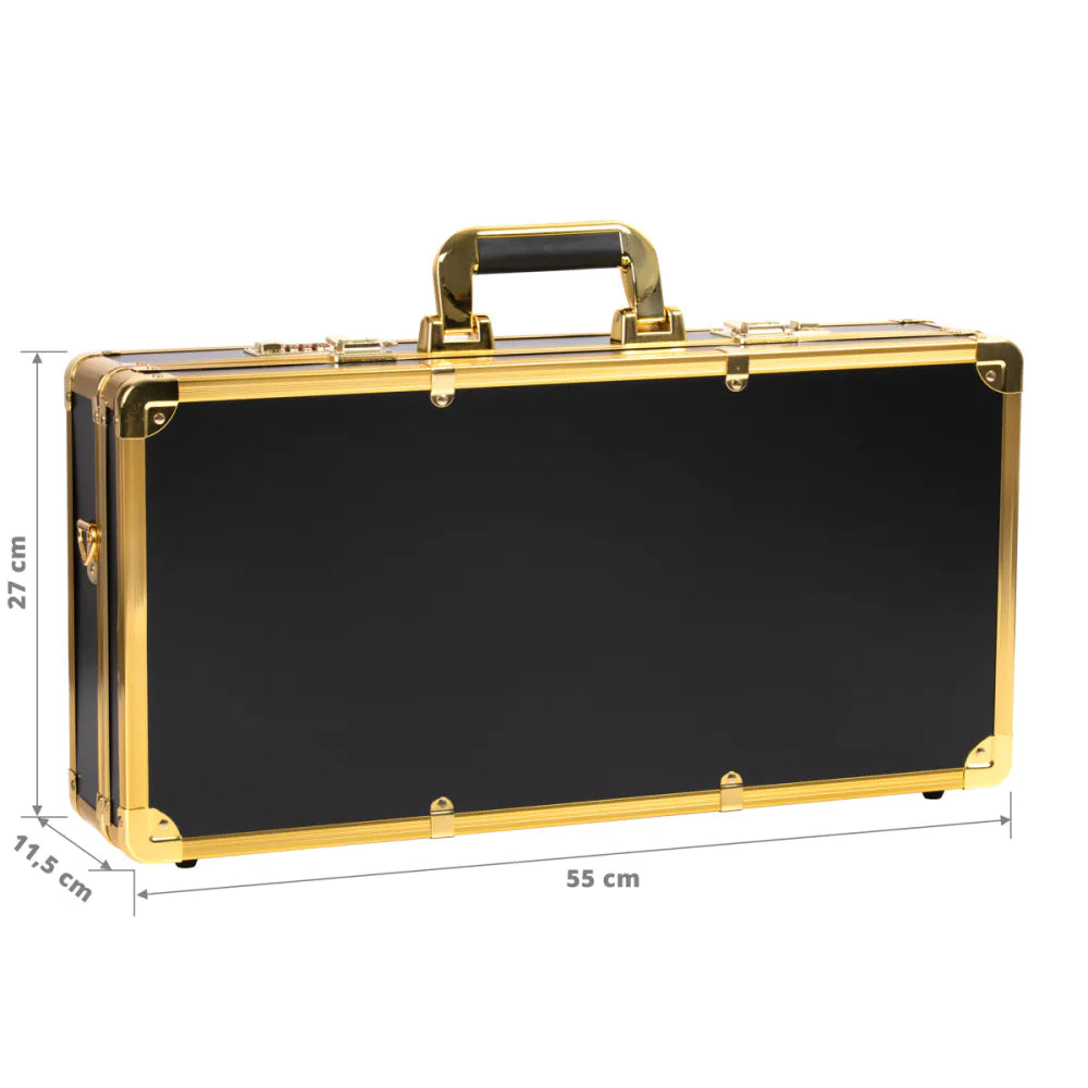 BARBER BLACK AND GOLD HAIRDRESSING SUITCASE