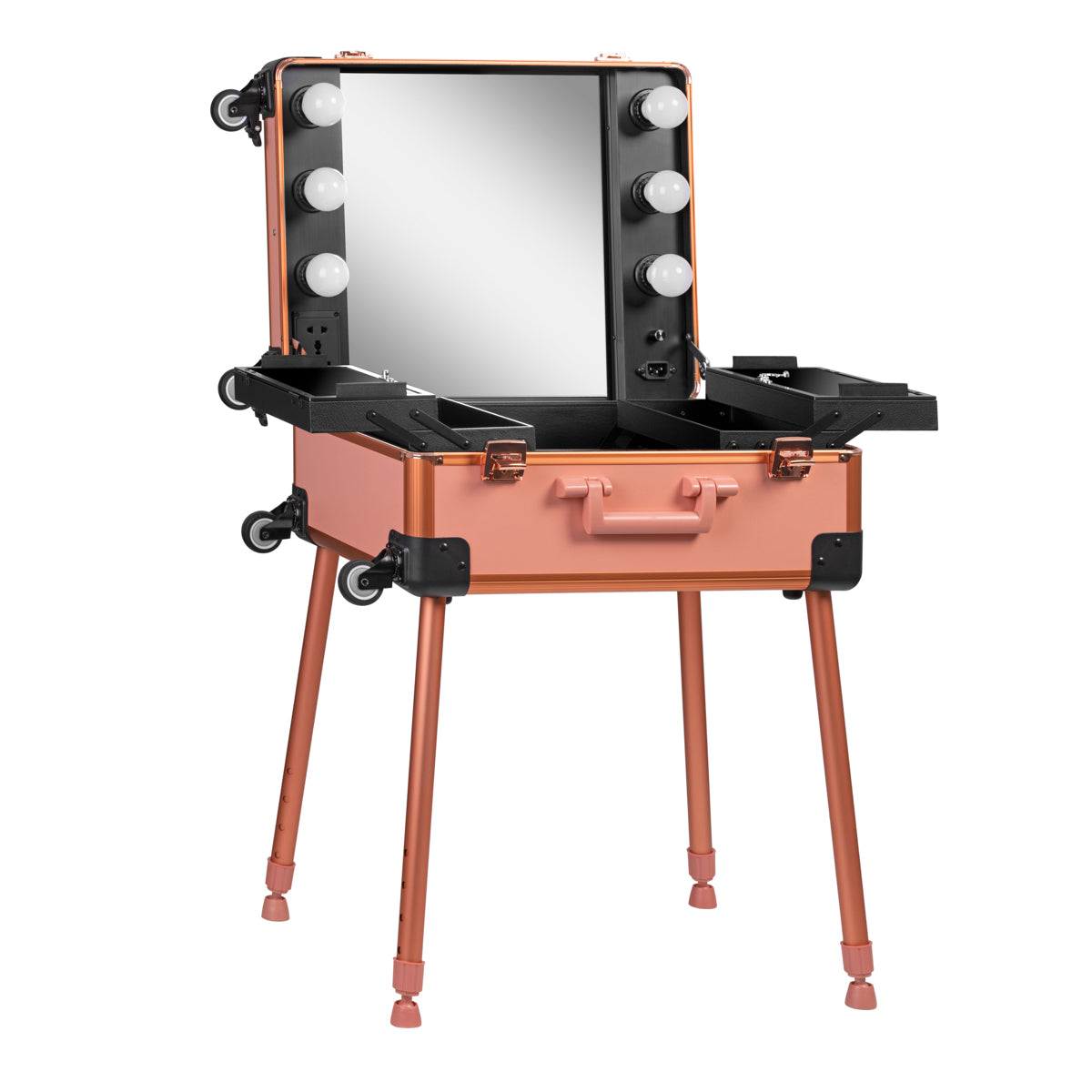 Portable case T-27, rose gold