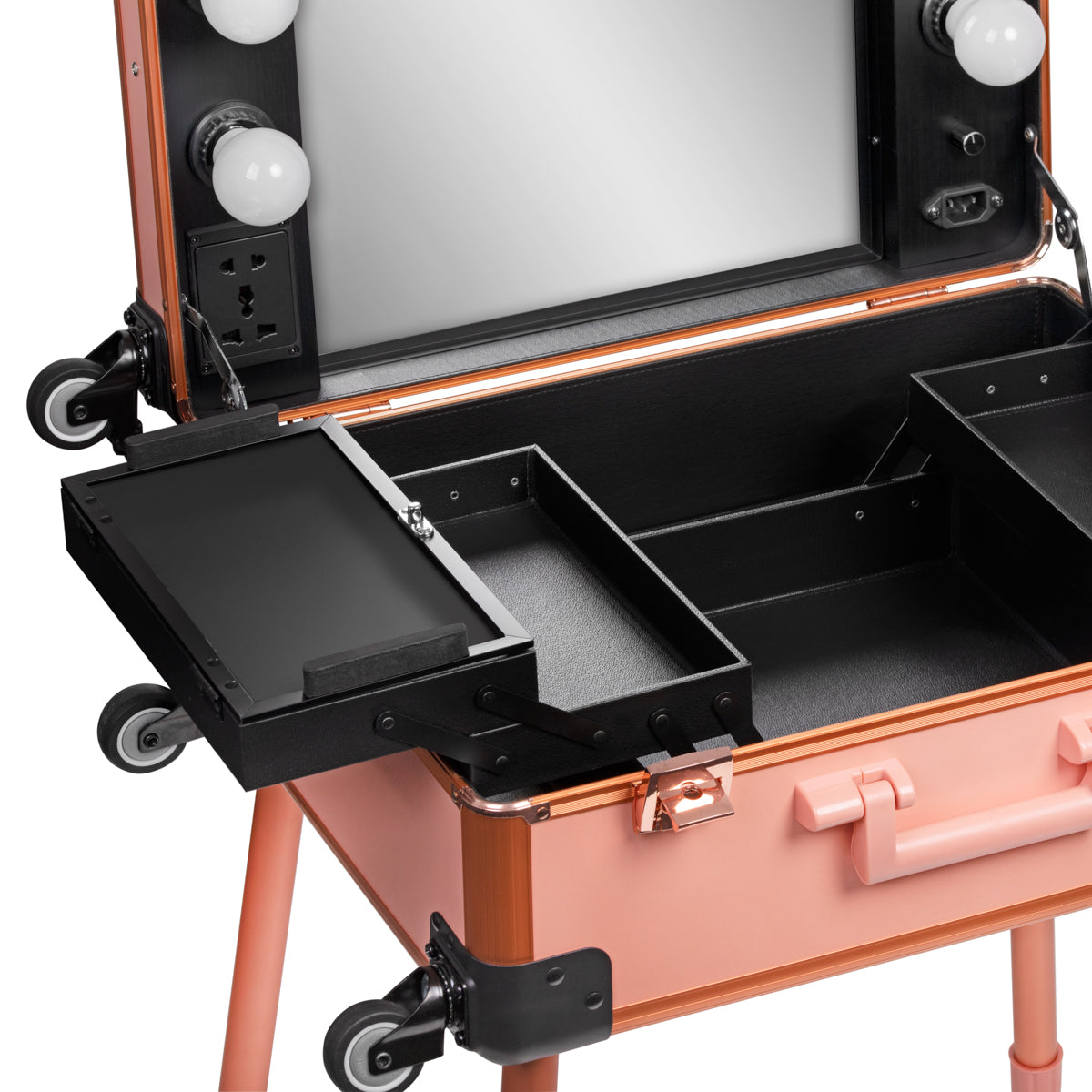 Portable case T-27, rose gold