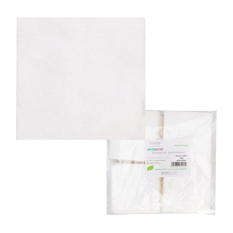 Naturline cotton compresses 150 g 16.5 cm x 18 cm