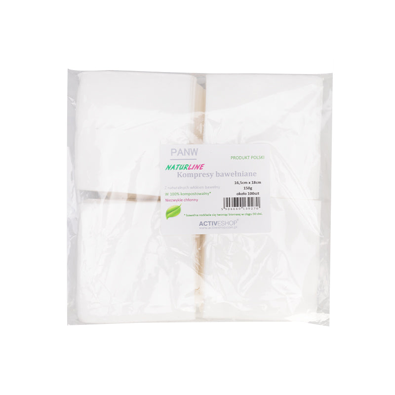 Naturline cotton compresses 150 g 16.5 cm x 18 cm