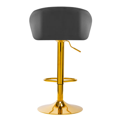 4Rico Bar stool QS-B16G, gray velvet