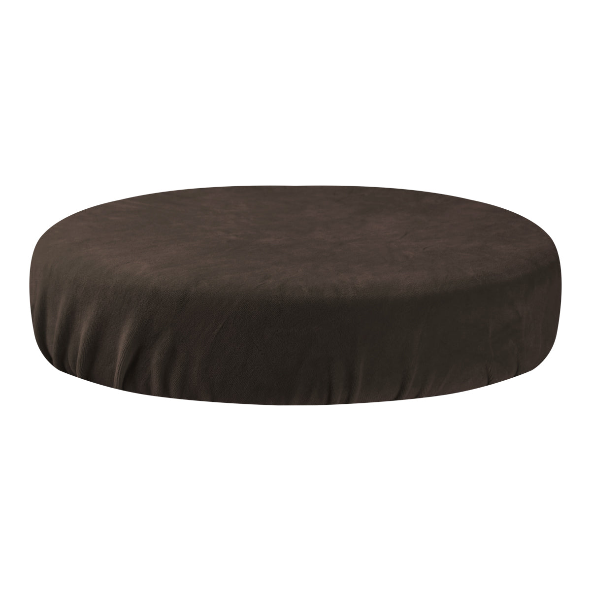 Brown velvet stool cover
