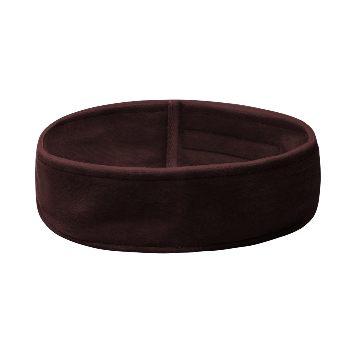 Brown velvet cosmetic headband