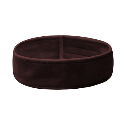 Brown velvet cosmetic headband