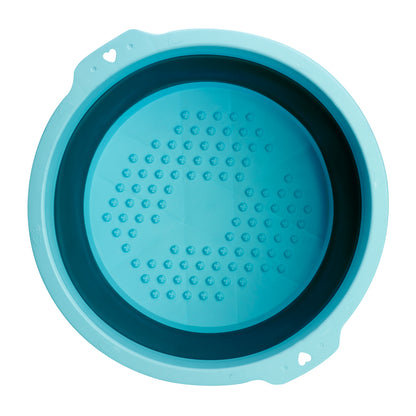 Foldable blue pedicure bowl