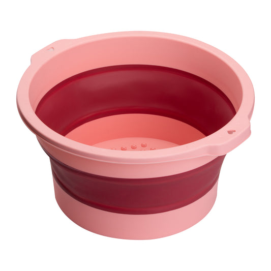 Pink foldable pedicure bowl
