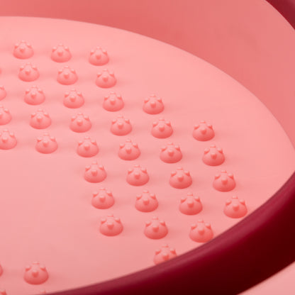 Pink foldable pedicure bowl