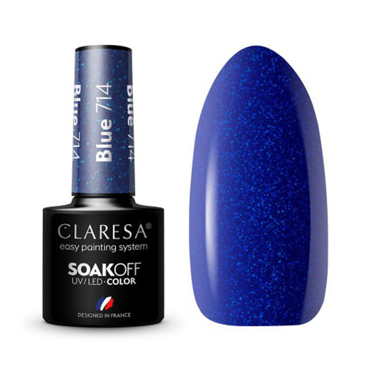 CLARESA Hybrid varnish BLUE 714 -5g