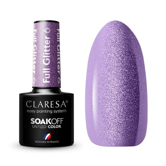 CLARESA Hybrid varnish FULL GLITTER 6 -5g