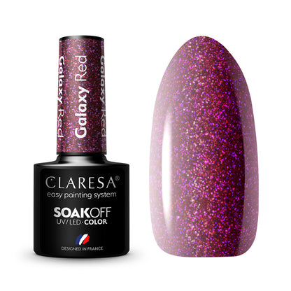 CLARESA Galaxy Red hybrid varnish 5g